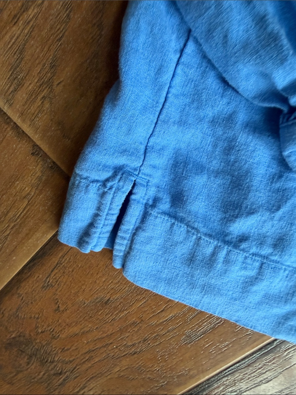 LOFT Sky Blue Peasant Blouse - Size Large - Picture 6 of 9